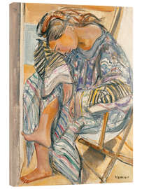Wood print Melancholy - Maurice Barraud
