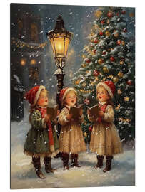Gallery Print Viktorianische Mädchen singen Weihnachtslieder I