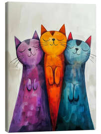 Tableau sur toile Happy Cats