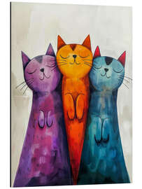 Magnettafel Glückliche Katzen