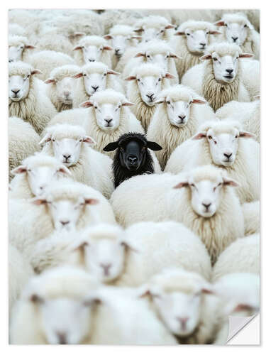 Adesivo murale Black Sheep