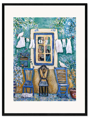 Impresión de arte enmarcada Old Chairs