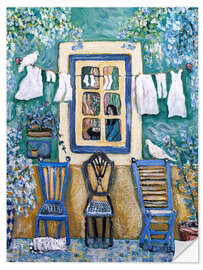 Sticker mural Old Chairs - Deborah Eve Alastra
