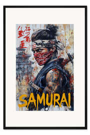Gerahmter Kunstdruck Samurai Bushido