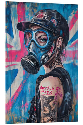 Acrylic print Anarchy in the UK Girl