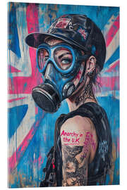 Acrylic print Anarchy in the UK Girl - Durro Art
