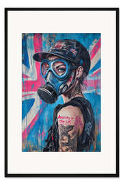 Gerahmter Kunstdruck Anarchy in the UK Girl