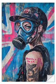 Wandsticker Anarchy in the UK Girl