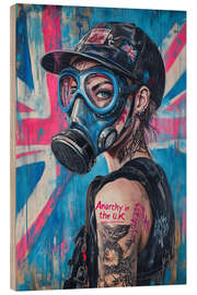 Trätavla Anarchy in the UK Girl