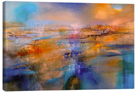 Tableau sur toile Pink light on the horizon - Annette Schmucker