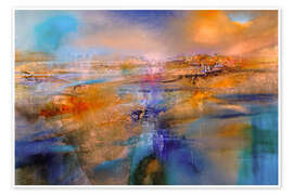 Tavla Pink light on the horizon - Annette Schmucker