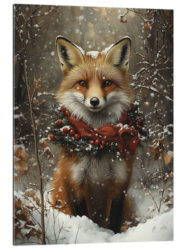 Gallery Print Fuchs im Winterwald