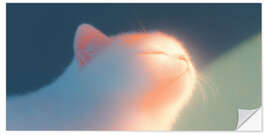 Wandsticker Kätzchen in der Sonne