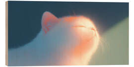 Cuadro de madera Kitten in the Sun - DejaReve