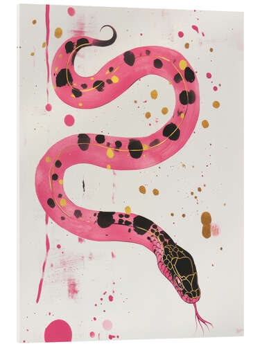 Akrylbilde Pink snake