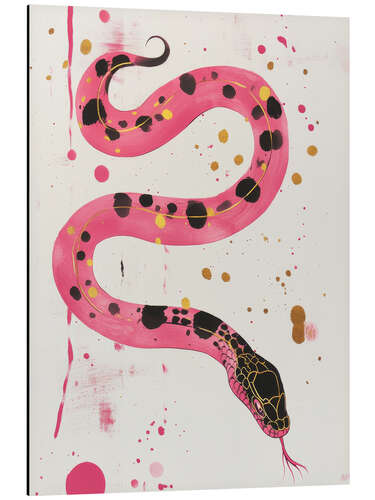 Aluminiumsbilde Pink snake