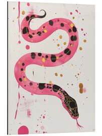 Aluminiumsbilde Pink snake