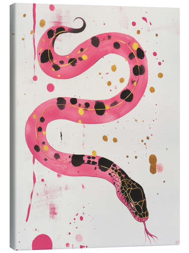 Canvas print Pink snake