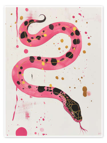 Poster Pink snake