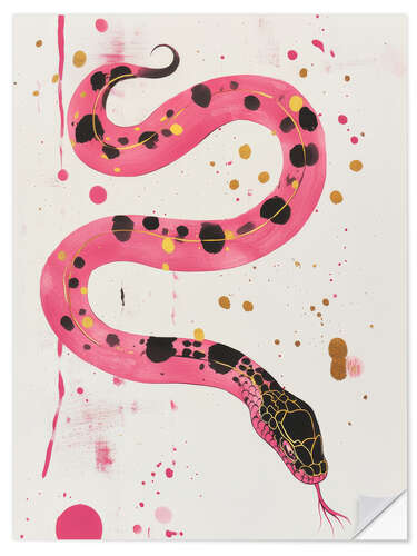 Sisustustarra Pink snake