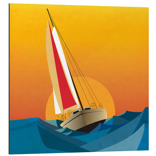Aluminium print Sailing in the Sun