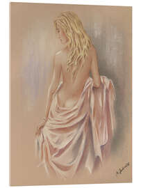 Acrylglasbild Frau nach dem Bade