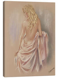 Canvas-taulu Woman after the bath