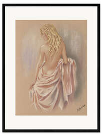 Framed art print Woman after the bath