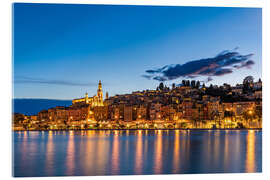 Akrylglastavla Old town of Menton on the Côte d'Azur, France
