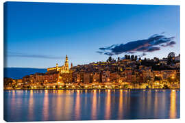 Canvas print Old town of Menton on the Côte d'Azur, France