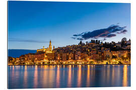 Quadro em plexi-alumínio Old town of Menton on the Côte d'Azur, France - Dieterich Fotografie