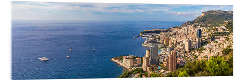 Tableau en verre acrylique Principality of Monaco on the Côte d'Azur
