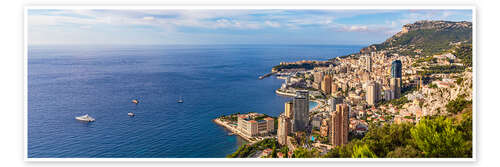 Poster Principality of Monaco on the Côte d'Azur