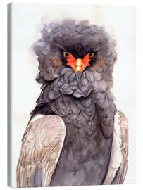 Lienzo Ruffled Majesty: Portrait of the Bateleur Eagle - Tetiana Savchenko