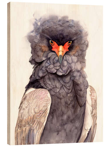 Trätavla Ruffled Majesty: Portrait of the Bateleur Eagle