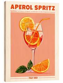 Tableau en bois Aperol Spritz, Italy 1952