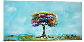 Acrylglasbild Tree of Life on Blue Sky - Theheartofart Gena