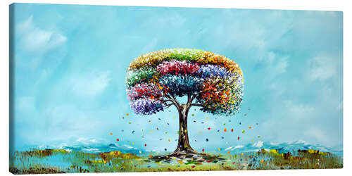 Canvas print Tree of Life on Blue Sky