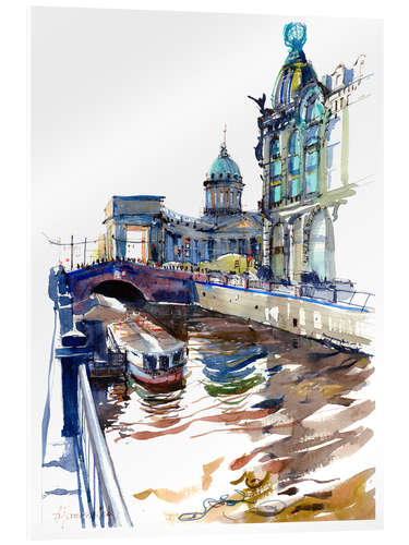 Tableau en verre acrylique Saint Petersburg City Center