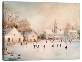 Canvas print Christmas Ice Skating - TAlex