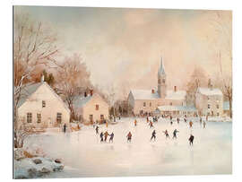 Gallery Print Eislaufen am Weihnachten