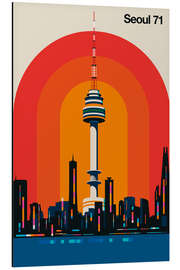 Tableau en aluminium Seoul 71 - Bo Lundberg