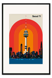 Gerahmter Kunstdruck Seoul 71 - Bo Lundberg