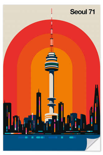 Sticker mural Seoul 71