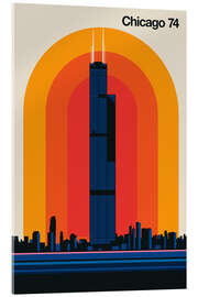 Akryylilasitaulu Chicago 74 - Bo Lundberg