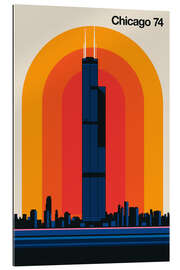 Quadro em plexi-alumínio Chicago 74 - Bo Lundberg