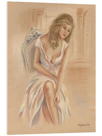 Acrylic print Woman in a white dress - Marita Zacharias