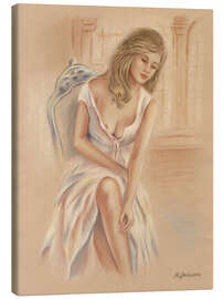 Obraz na płótnie Woman in a white dress - Marita Zacharias