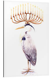Cuadro de aluminio Proud Heron with 15 Golden Candles - Tetiana Savchenko