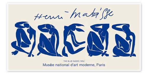 Poster The Blue Nudes, Paris 1952